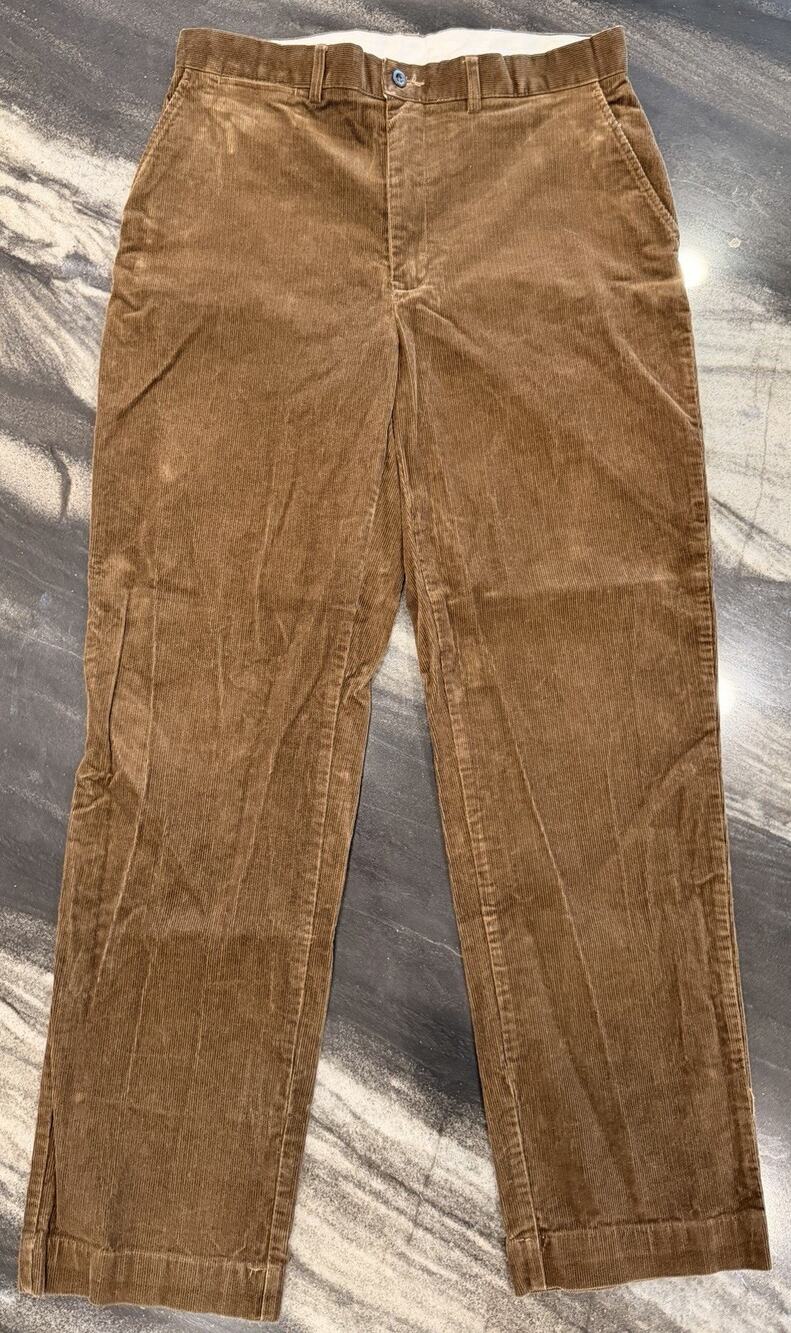 Polo Ralph Lauren Corduroy Pants Mens 33x32 Brown Classic Fit